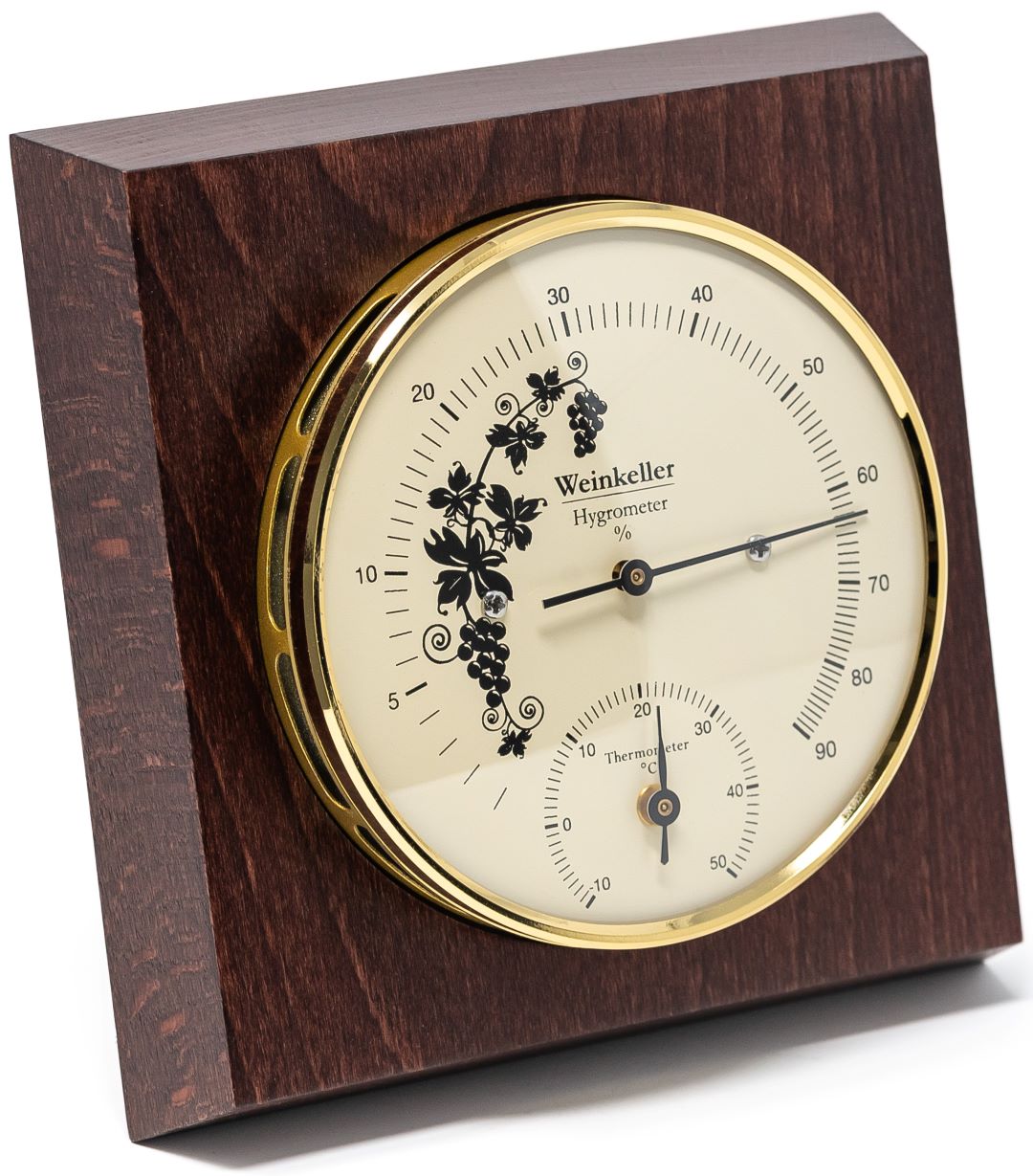Wine Cellar humility &amp; Temperature on Mahogany Gauge