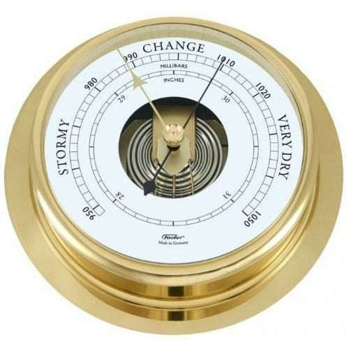 Large brass barometer