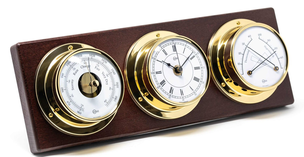 Barigo Tempo Weather Station-4 in 1 -Clock, Barometer-Hygrometer, Thermometer