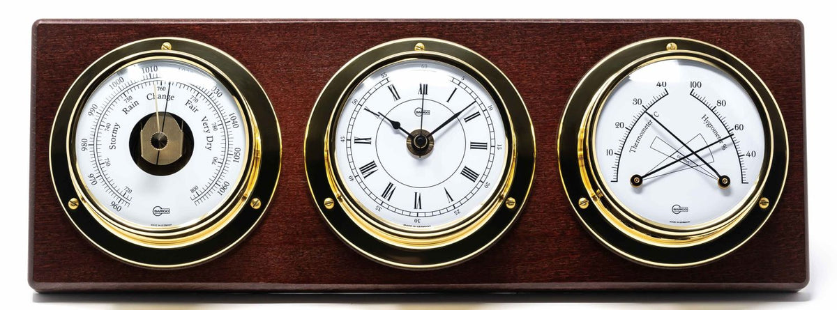 Barigo Tempo Weather Station-4 in 1 -Clock, Barometer-Hygrometer, Thermometer