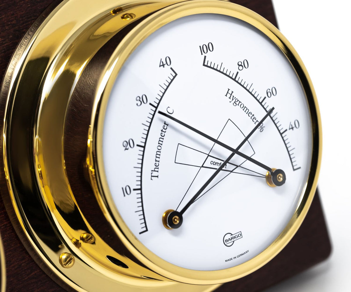 Barigo Tempo Weather Station-4 in 1 -Clock, Barometer-Hygrometer, Thermometer