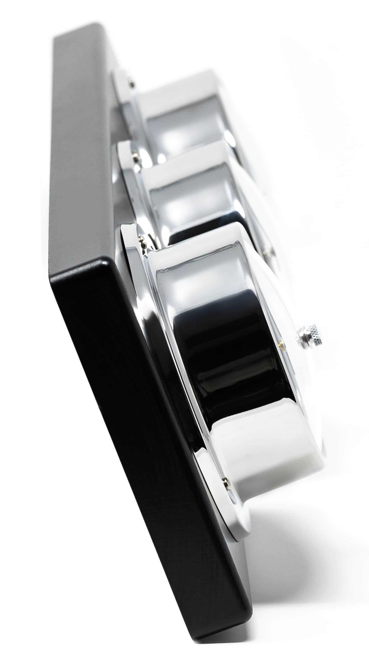 Barigo Tempo Weather Station 386RFPO – Polished Stainless Steel Instruments on Black Lacquered Wood