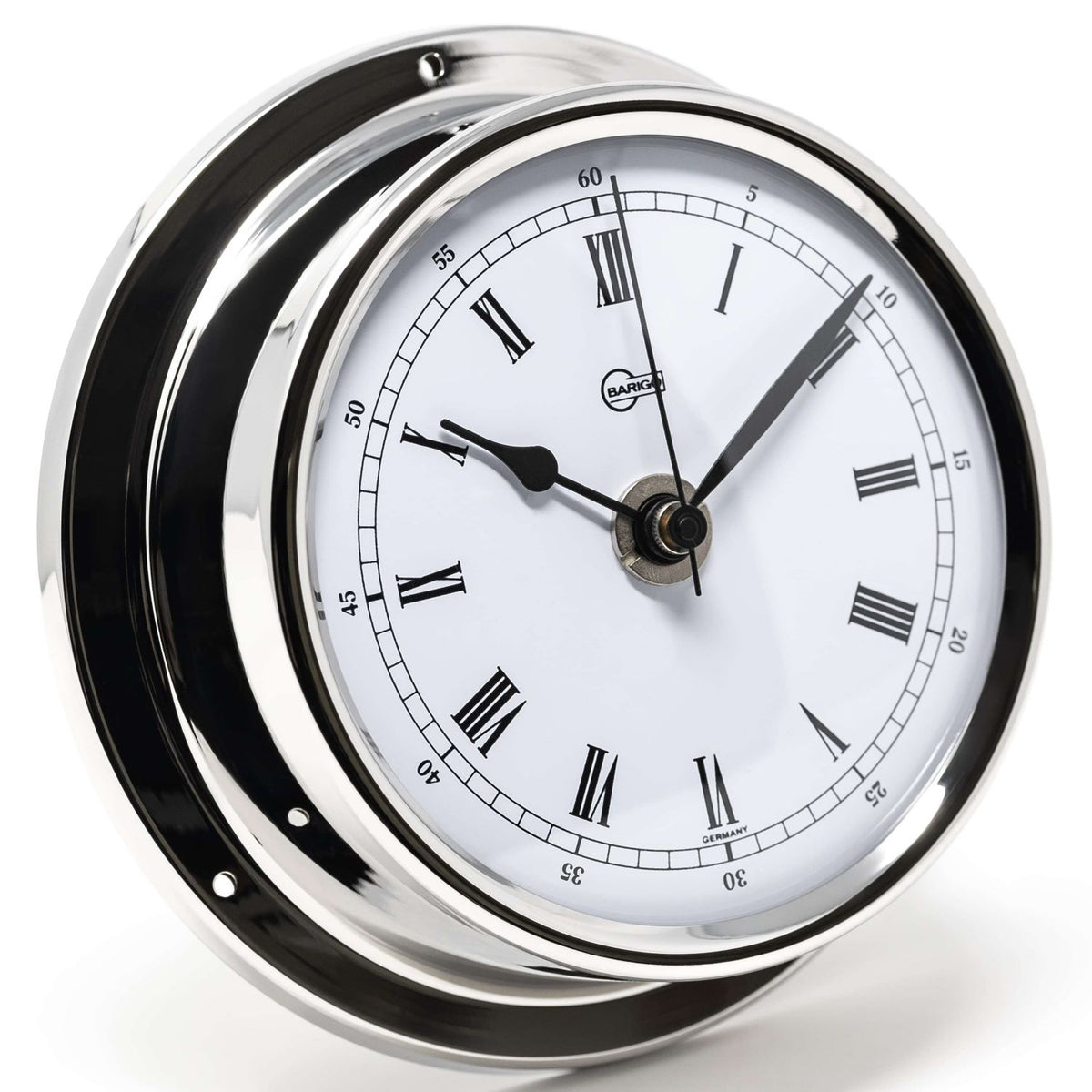 Barigo Regatta Quartz Clock 684RFPO – Polished Stainless Steel (125 mm)