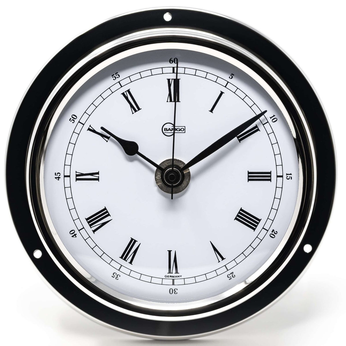 Barigo Regatta Quartz Clock 684RFPO – Polished Stainless Steel (125 mm)
