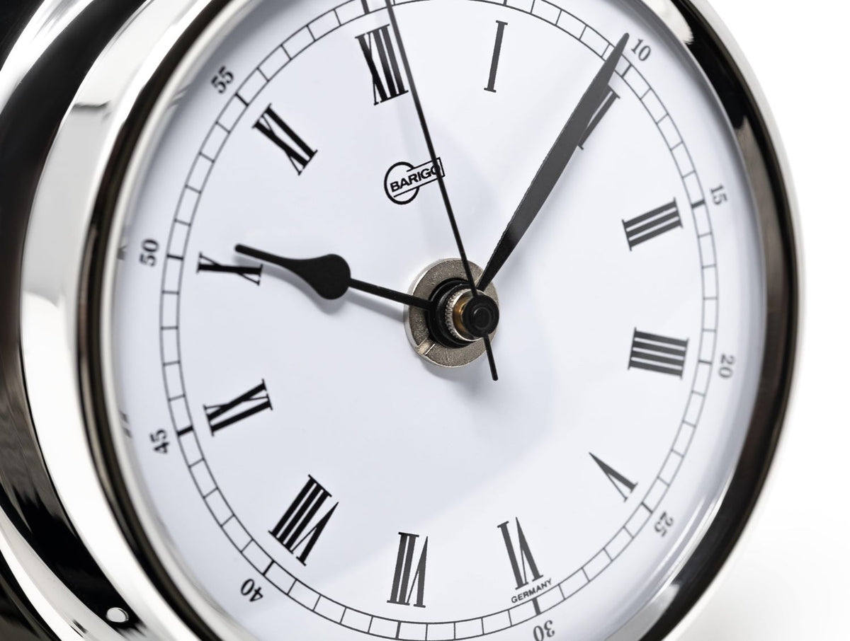 Barigo Regatta Quartz Clock 684RFPO – Polished Stainless Steel (125 mm)