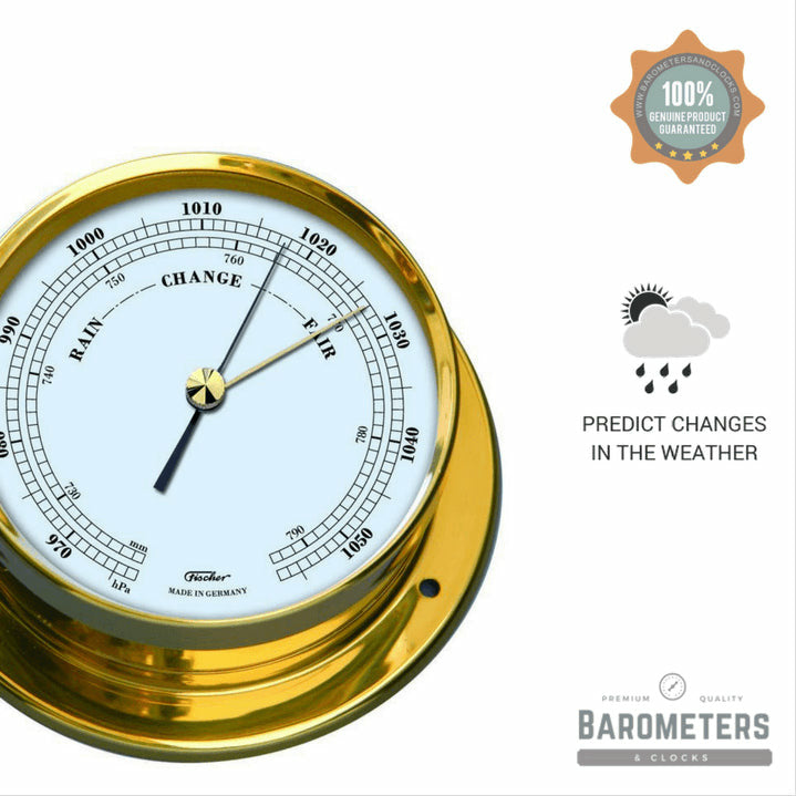 Polished Brass Barometer